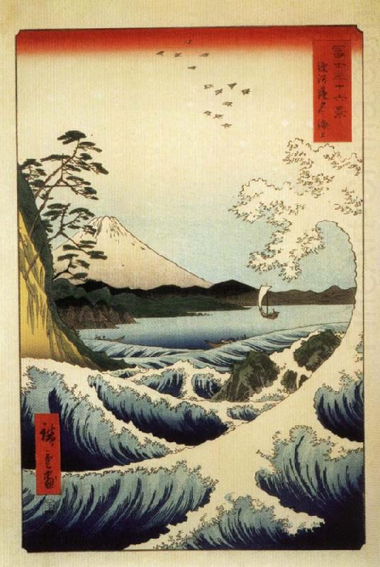 Hiroshige, Ando Fuji from the Gulf of Suruga china oil painting image